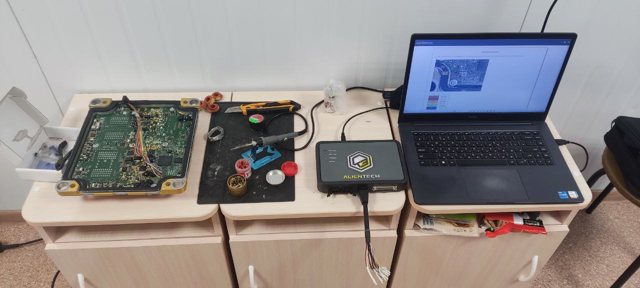 Процесс программного отключения мочевины Liebherr с использованием KessV3